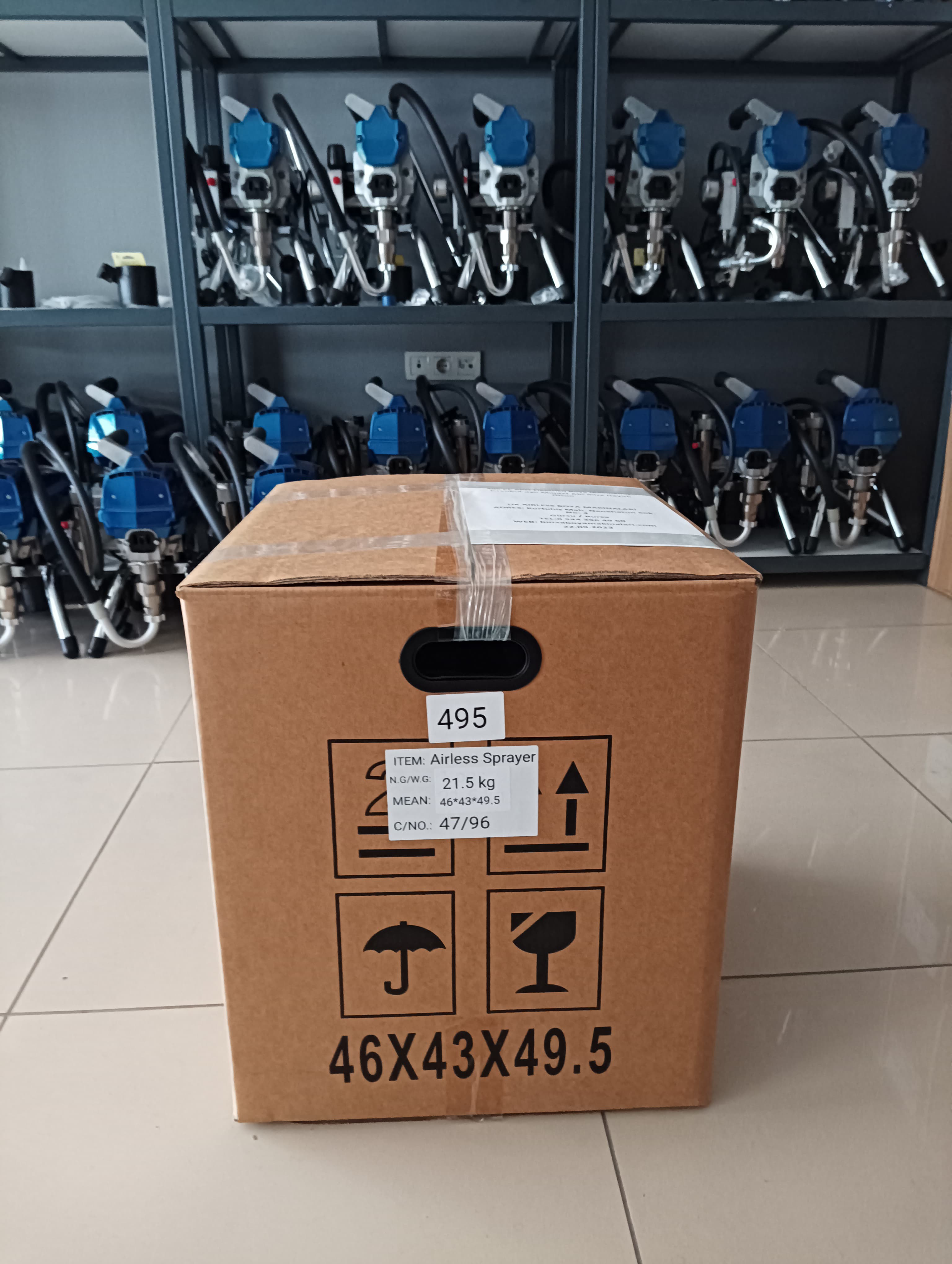 495 PC PRO Elektrikli Boya Makinamız İstanbul'dan Müjdat Abi'mize Hayırlı Olsun,www.bursaboyamakinalari.com