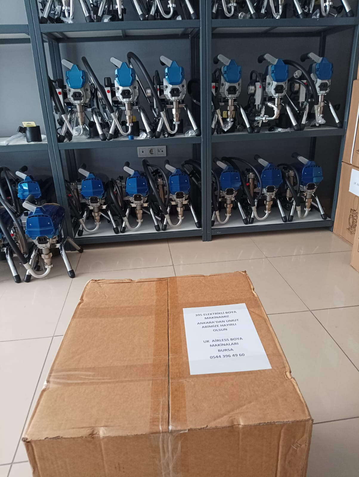 395 PRO Elektrikli Boya Makinası Ankara'dan Umut Abi'mize Hayırlı Olsun,www.bursaboyamakinalari.com